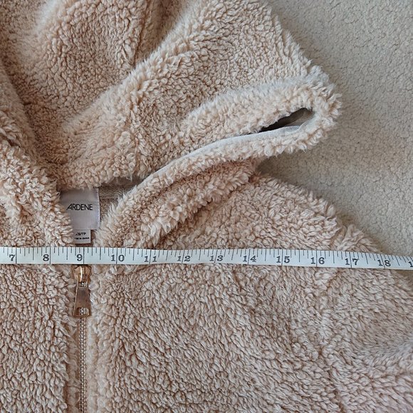 Fuzzy Zippered Teddy Hoodie - Picture 3 of 8